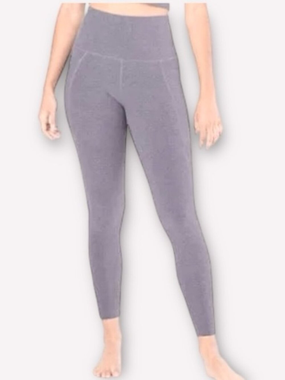 Beyond Yoga Spacedye Out Of Pocket High Waisted Midi Legging Heather Purple